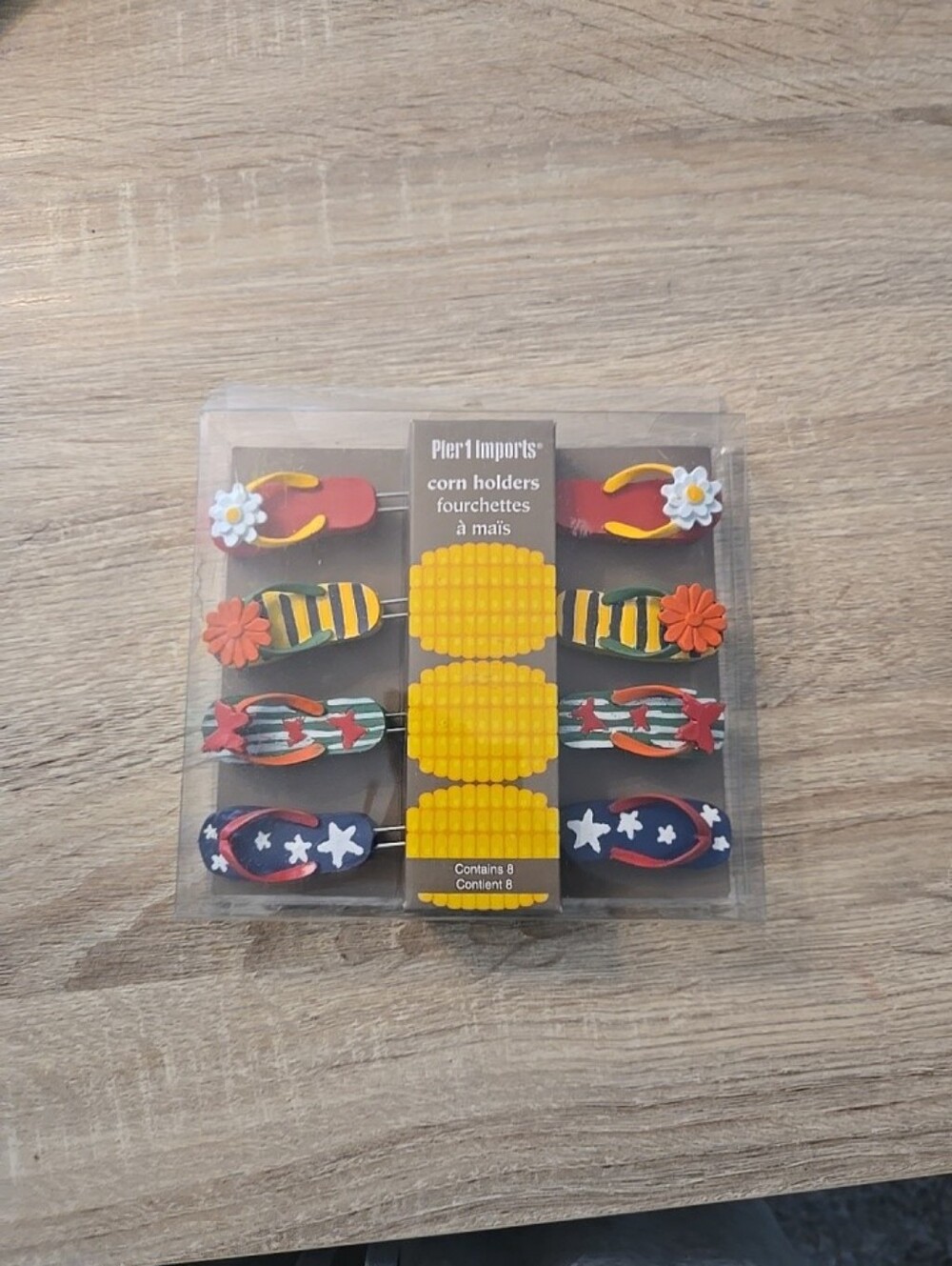 Pier 1 Flip Flops Shape Corn Holders Holders. Set of 8